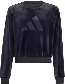 Adidas Girl Holiday Glam bauchfreies Sweatshirt Black (JN2230)