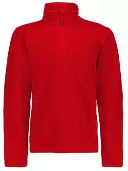 CMP Jungen Stretch Performance Stehkragenshirt mit kurzem Reißverschluss (39E2324) ferrari