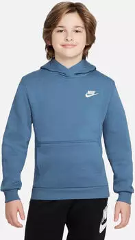 Nike Sportswear Club Fleece (FD3000-429) aegean storm/white – Fleece-Qualität sorgt für spürbare Wärme ohne Einschränkungen