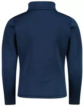 CMP Mädchen Stretch Performance Stehkragenshirt mit kurzem Reißverschluss (39E2245-M928) blue ink