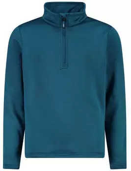 CMP Jungen Stretch Performance Stehkragenshirt mit kurzem Rei&szlig;verschluss (39E2324) deep lake
