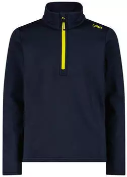 CMP Jungen Stretch Performance Stehkragenshirt mit kurzem Rei&szlig;verschluss (39E2324) b.blue-winter sun