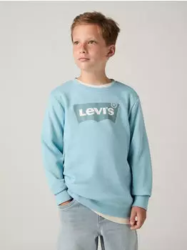 Levi's Kids LVB-Batwing Crewneck Sweatshirt (8E9079) forget me not
