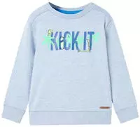 vidaXL Kinder-Sweatshirt Hellblau Melange 104