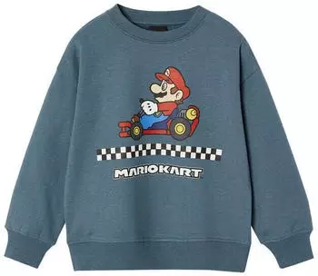 Vertbaudet Super Mario Sweatshirt pfauenblau