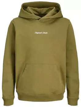 Jack & Jones Jornorrebro Emb Sweat Hood Noos Jnr (12284062) olive drab