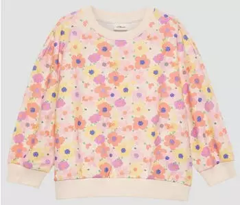 s.Oliver Sweatshirt mit floralem Allover-Print (2178151) light beige aop