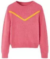 vidaXL Kinderpullover Gestrickt Altrosa 104