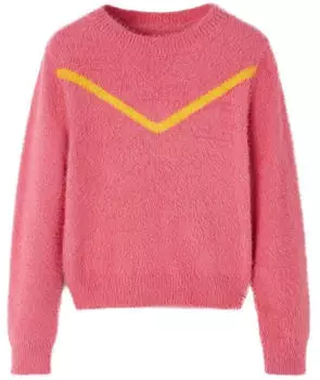 vidaXL Gestrickter Kinderpullover altrosa