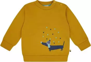 loud + proud Sweatshirt mit Druckmotiv aus Bio-Baumwolle GOTS Zertifiziert (1201) curry