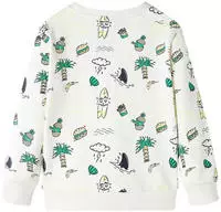 vidaXL Kinder-Sweatshirt Helles Ecru 104