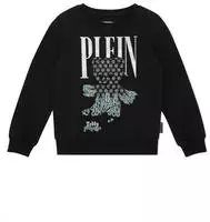 Sweatshirt PHILIPP PLEIN "Teddy", M&auml;dchen, Gr. 6, 02, schwarz, Obermaterial: 5%
