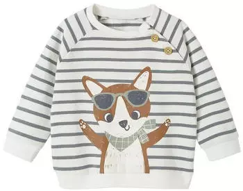 Vertbaudet Baby Sweatshirt Gestreift (702110303) grün gestreift