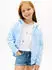 Tommy Hilfiger Mini Corp Zip Through Hoodie Zip-Up Sweatshirt (KS0KS00726) sweet blue