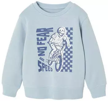 Vertbaudet Sweatshirt mit Print hellblau