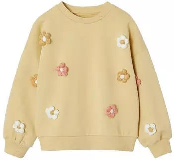 Vertbaudet Mädchen Sweatshirt mit Print (3410149890706008) goldgelb