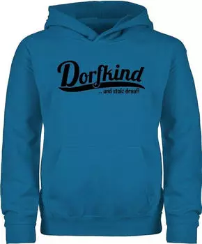 Shirtracer Kinder Hoodie mit Statement Sprüchen himmelblau