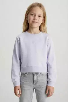 Calvin Klein Glitter Monologo CN Sweatshirt helllila