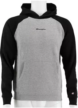 Champion Hoodie American Classic Small Logo gefüttert (305369EM006F20) grau/schwarz