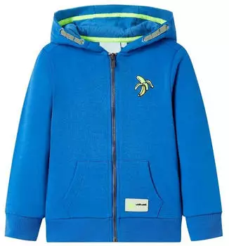 vidaXL Kids Zip-Up Hoodie mit Regenbogen (11694) blau