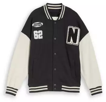 Tom Tailor College Sweat Jacke Oversized Fit (1049828) schwarz