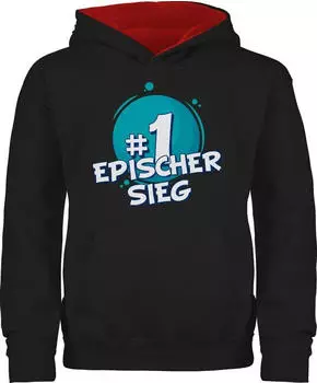 Shirtracer Epic Victory Hoodie schwarz/rot