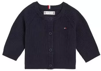 Tommy Hilfiger Essential Regular Cardigan LS Strickjacke (KN0KN01846) desert sky