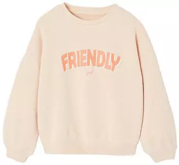 Vertbaudet Sweatshirt mit Message-Print (341021577) hellrosa