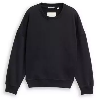 Tom Tailor 1048558 Kinder Oversize Sweatshirt mit R&uuml;ckenprint heavy black