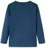 vidaXL Kids Sweatshirt Waffelmuster Landschaft Lange Ärmel Rundhals blau