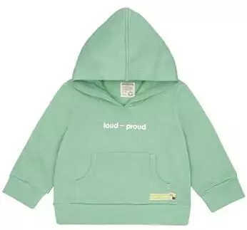 loud + proud Unisex Kinder Hoodie aus Bio-Baumwolle (1156) bamboo (grün)