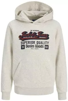 Jack & Jones JJELOGO Sweat Hood 2 COL (12279744) navy/rostrot/wei&szlig;meliert
