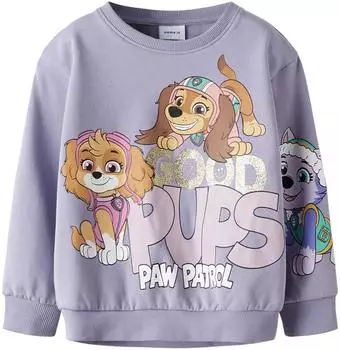 Name It Nmfjara Paw Nreg Sweat Bru Noos Cplg Sweatshirt (13252097) hellbeige/braun/pastelllila/wei&szlig;