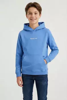 Jack & Jones Jornorrebro Emb Sweat Hood Noos JNR Kapuzensweatshirt (12284062) marina/azur/wei&szlig;
