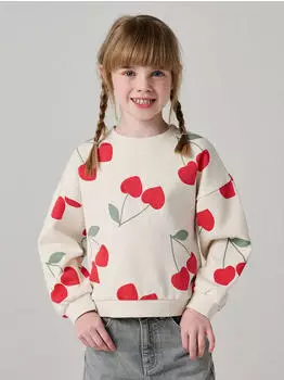 Vertbaudet Mädchen Sweatshirt weiß bedruckt