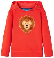 vidaXL Kinder-Kapuzenpullover Rot 92