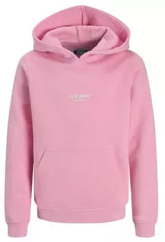 Jack & Jones JJESOHO SWEAT HOOD NOOS JNR Kapuzensweatshirt Relaxed Fit (12279109) prism pink