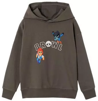 Vertbaudet Brawl Stars Kapuzensweatshirt mausgrau