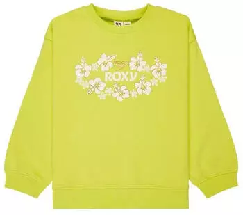 Roxy Morning Hike Brushed Sweatshirt (ERGFT04043-GEB0) daiquiri green