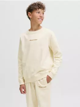 Jack & Jones JORNORREBRO EMB SWEAT CREW NOOS JNR Sweatshirt (12284064) antique wei&szlig;