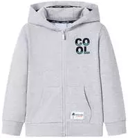 vidaXL Kinder-Kapuzenpullover mit Rei&szlig;verschluss Grau 92