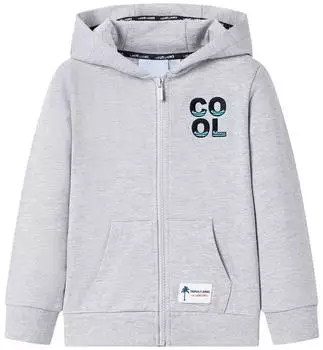 vidaXL Kinder Kapuzenpullover mit Rei&szlig;verschluss (13018) grau
