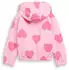 Tom Tailor Sweatjacke mit All-Over Print big pink heart print