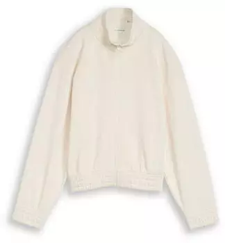 Tom Tailor Sweatjacke mit Stehkragen (1050078007) wei&szlig;