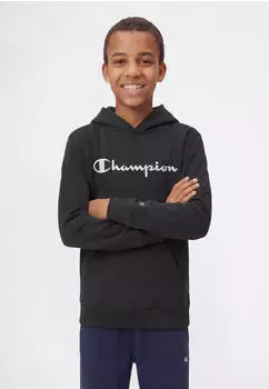 Champion Icons Tonal Hooded Sweatshirt schwarz/offwhite