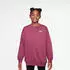 Nike Club Fleece Sweatshirt Loose Fit (FD2923) sweet beet/sweet beet/weiß
