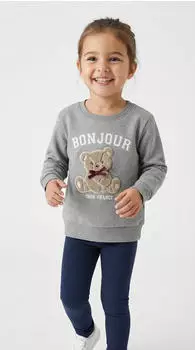 Name It NMFREAR LS Sweatshirt (13249320) grey melange