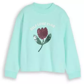 Tom Tailor Hoodie mit Elch-Front- und R&uuml;ckenaufdruck f&uuml;r Kinder mint/rot