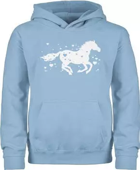 Shirtracer Kinder Hoodie mit Pferde-Motiv (PV-59421134) hellblau