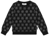 Sweatshirt PHILIPP PLEIN "Heart", M&auml;dchen, Gr. 6, 02, schwarz, Obermaterial: 5%